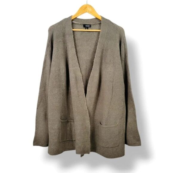 NEW ANA Super Soft Open Front Sweater Cardigan in Iron Grey Heather Size PXL - Picture 9 of 9